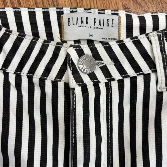 Blank Paige B&W Striped Flare Pants - Picture 8 of 10